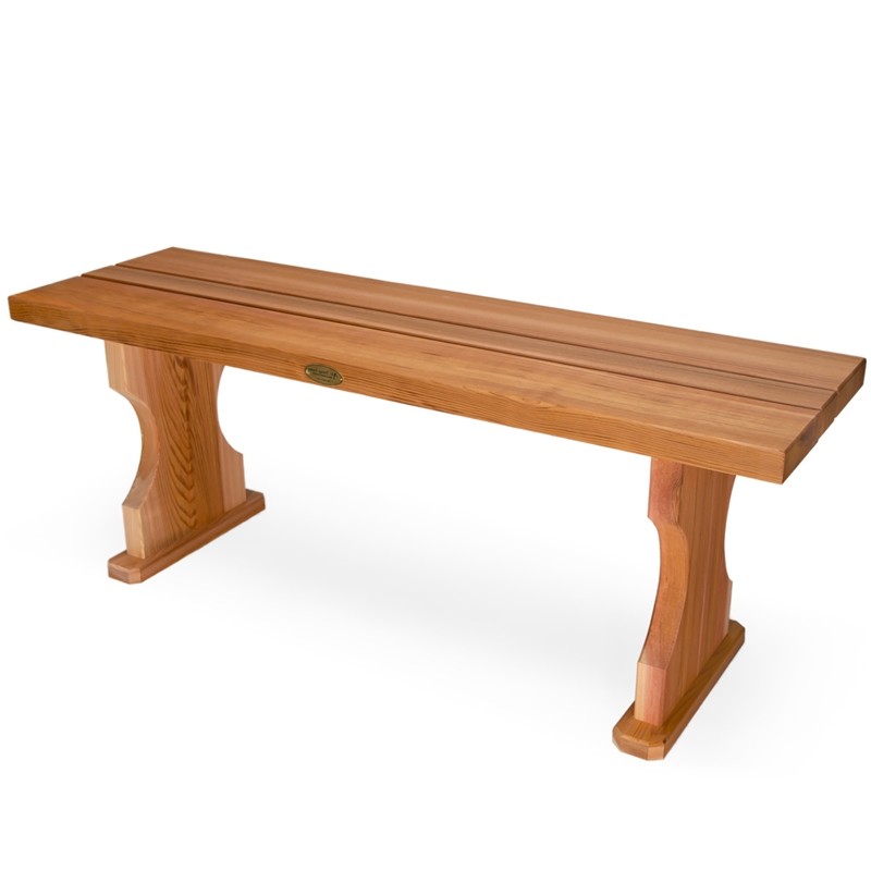 ALL THINGS CEDAR BB45 45 INCH 4-FEET BACKLESS BENCH - SANDED