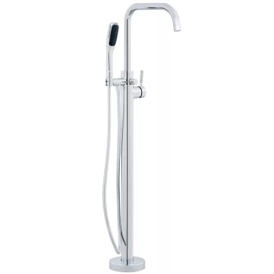 MISENO MNO194A 42 7/8 INCH FLOOR MOUNT TUB FILLER WITH INTEGRATED VALVE AND DIVERTER