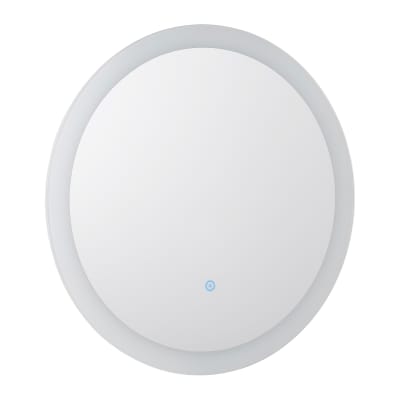 MISENO MNO3030LED 30 INCH CIRCULAR FRAMELESS WALL MOUNT MIRROR WITH LED LIGHTING