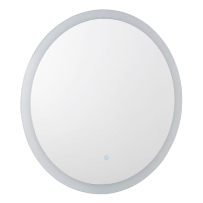MISENO MNO3636LED 36 INCH CIRCULAR FRAMELESS WALL MOUNT MIRROR WITH LED LIGHTING