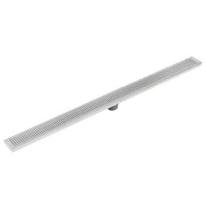 MISENO MNO48LD 48 INCH PATTERN GRATE LINEAR SHOWER DRAIN - STAINLESS STEEL