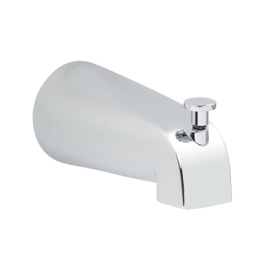 MISENO MNOTS250CP 5 3/8 INCH SLIP-FIT TUB SPOUT WITH INTEGRATED SHOWER DIVERTER - POLISHED CHROME