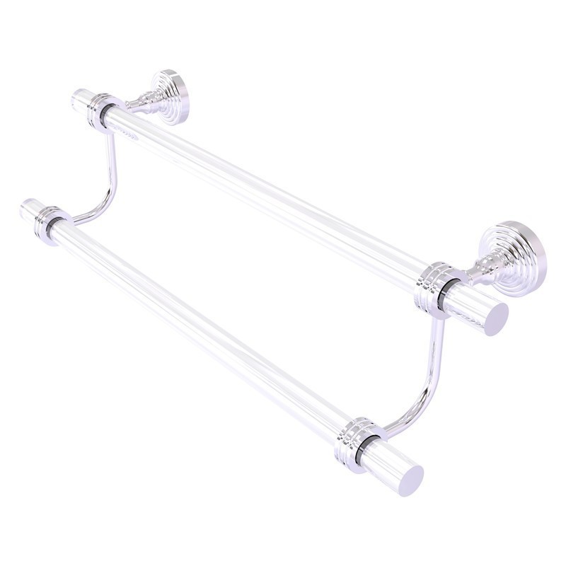 ALLIED BRASS PG-72D-24 PACIFIC GROVE 28 INCH DOUBLE TOWEL BAR WITH DOTTED ACCENTS