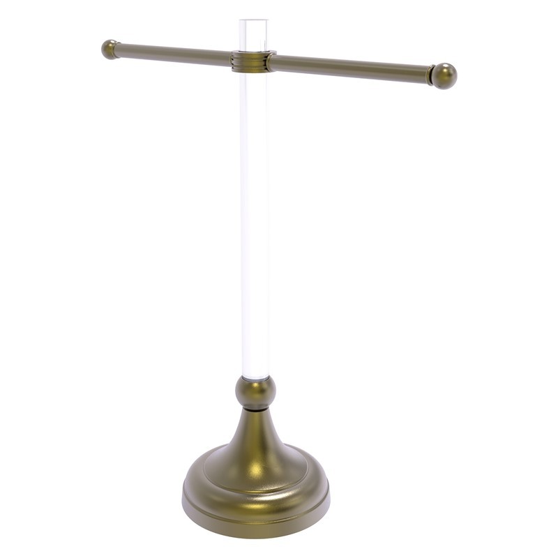 ALLIED BRASS PG-GTSD-11 PACIFIC GROVE 15 INCH FREE STANDING GUEST TOWEL STAND WITH DOTTED ACCENTS