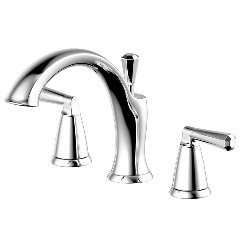ULTRA FAUCETS UF6540 Z 8 7/8 INCH TWO-HANDLE ROMAN TUB FAUCET