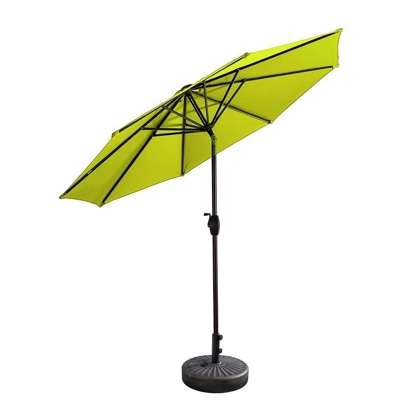 WESTIN FURNITURE 980-981RD-BZ 108 INCH OUTDOOR PATIO MARKET TABLE UMBRELLA WITH ROUND BASE