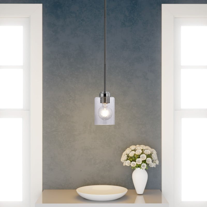 LAZZUR L-P8078-B1-4SN BRIARE 4 1/4 INCH 1 LIGHT PENDANT - SATIN NICKEL