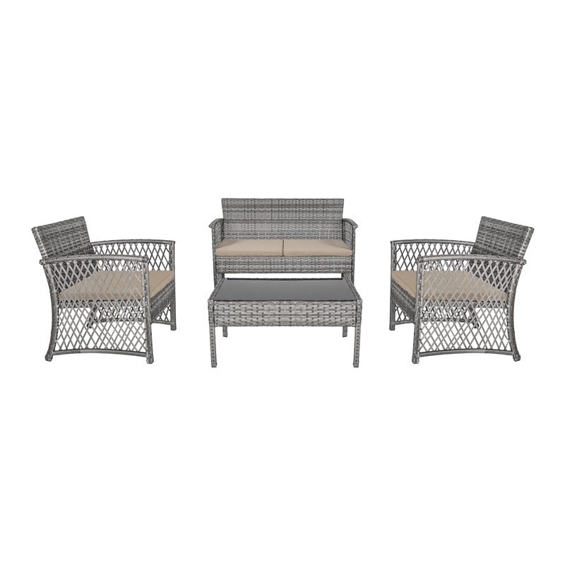 WESTIN FURNITURE P140-4PC 4-PIECE OUTDOOR PATIO CONVERSATION SET