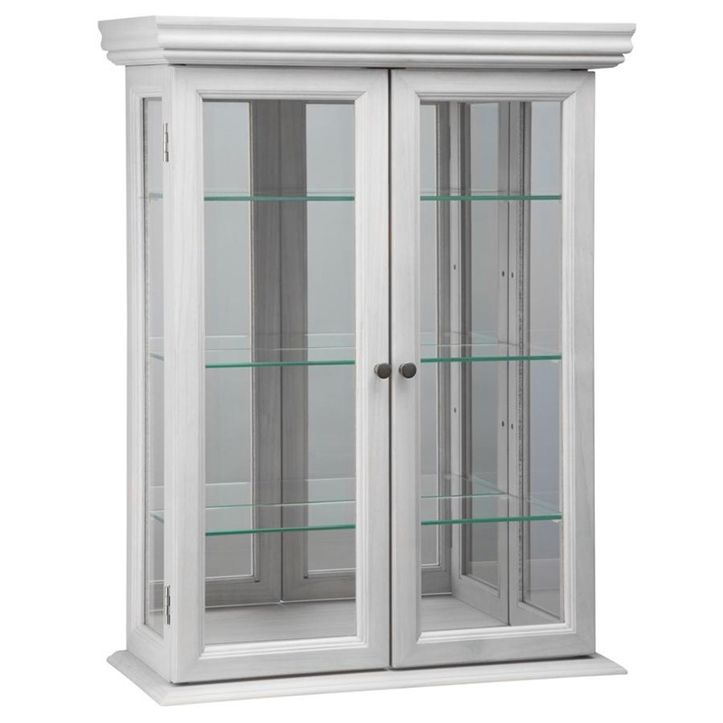 DESIGN TOSCANO BN24301 19 INCH COUNTRY TUSCAN CURIO CABINET - WHITE
