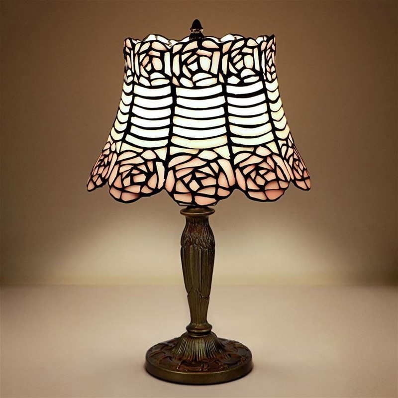 DESIGN TOSCANO TF10055 10 INCH PARISIAN FOLIES STAINED GLASS LAMP