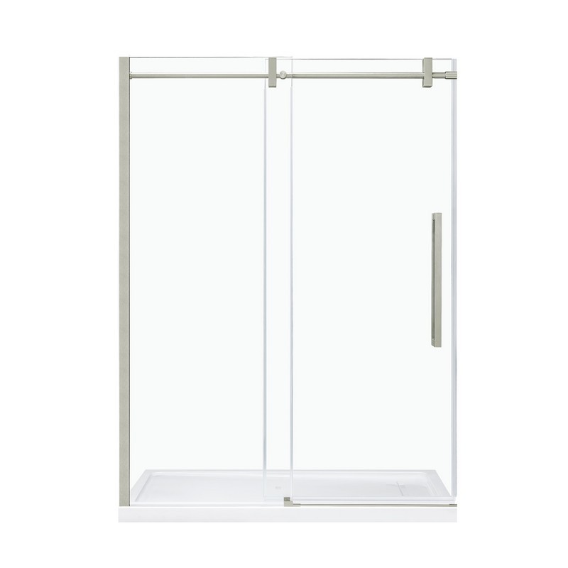 OVE DECORS 15SKC-MARY60-CHRWM MARYLOU 60 INCH SHOWER KIT WITH DOOR PANELS AND BASE IN CHROME FINISH