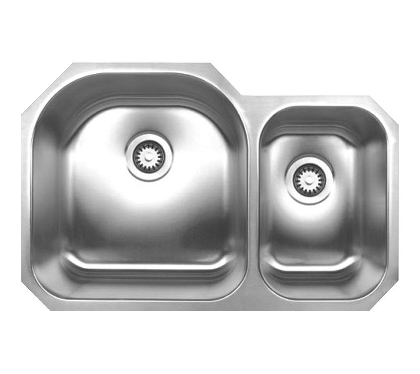 WHITEHAUS WHNDBU3120 31 1/2 INCH NOAH'S COLLECTION DOUBLE BOWL UNDERMOUNT SINK