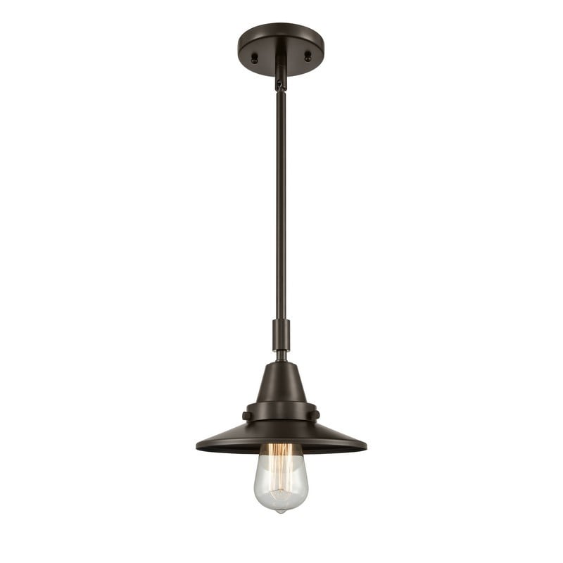 INNOVATIONS LIGHTING 447-1S-M5 RAILROAD FRANKLIN RESTORATION 8 INCH 1 LIGHT CEILING MOUNT MINI PENDANT