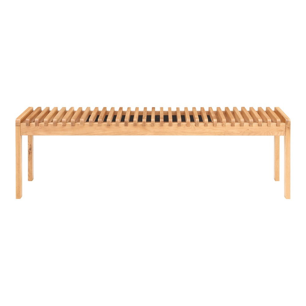MOE'S HOME COLLECTION BC-1113-24 ROHE 60 INCH OAK DINING BENCH - NATURAL