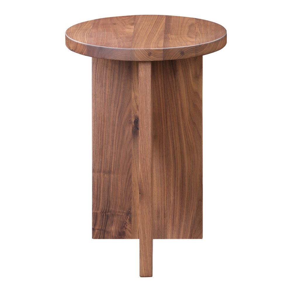 MOE'S HOME COLLECTION BC-1122-03 GRACE 14 INCH WOODEN ACCENT TABLE - WALNUT
