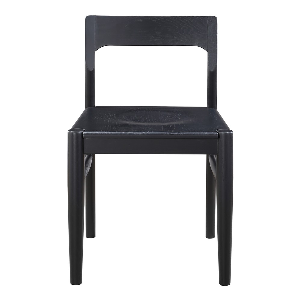 MOE'S HOME COLLECTION BC-1123-02 OWING 19 1/2 INCH OAK DINING CHAIR - BLACK