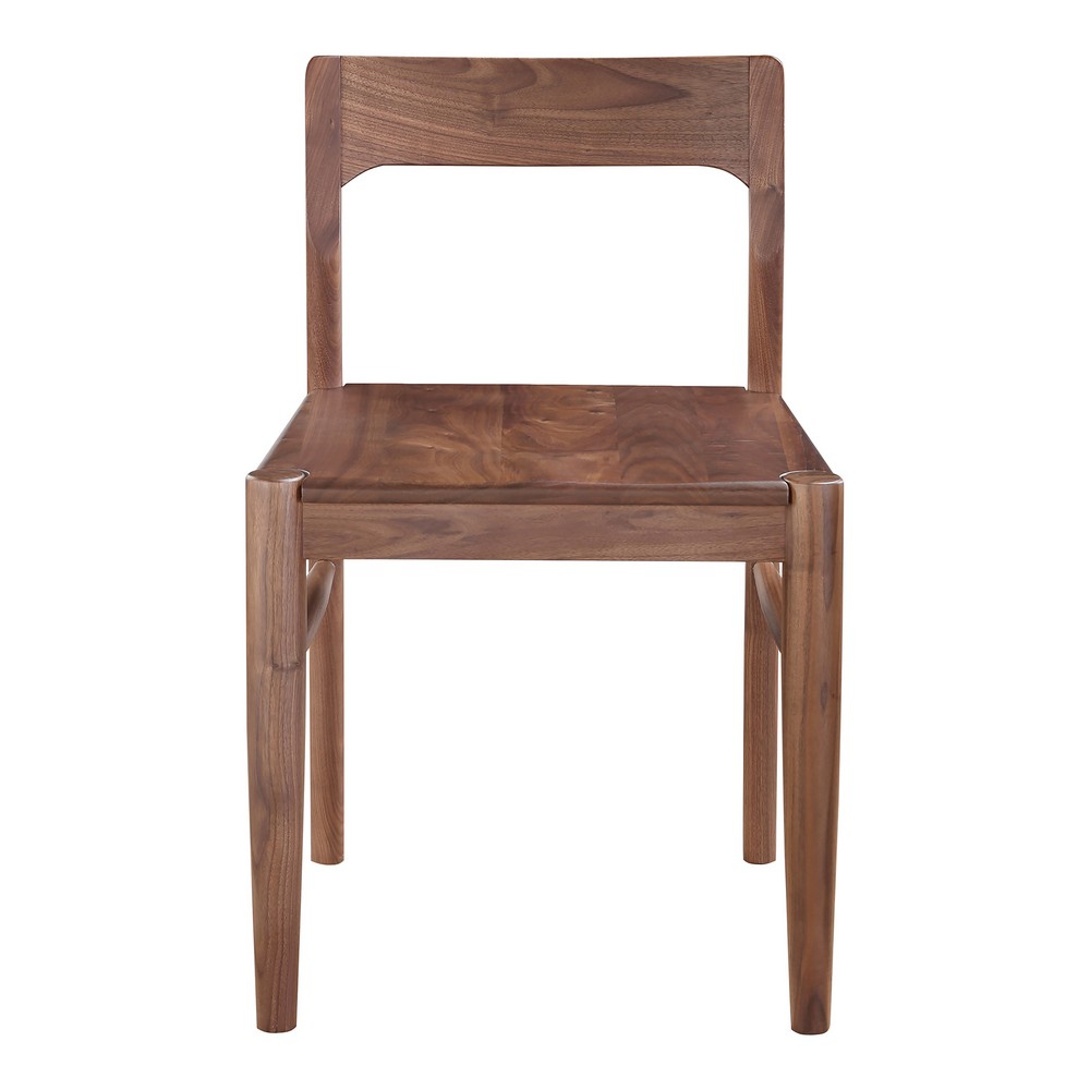 MOE'S HOME COLLECTION BC-1123-03 OWING 19 1/2 INCH WOODEN DINING CHAIR - WALNUT