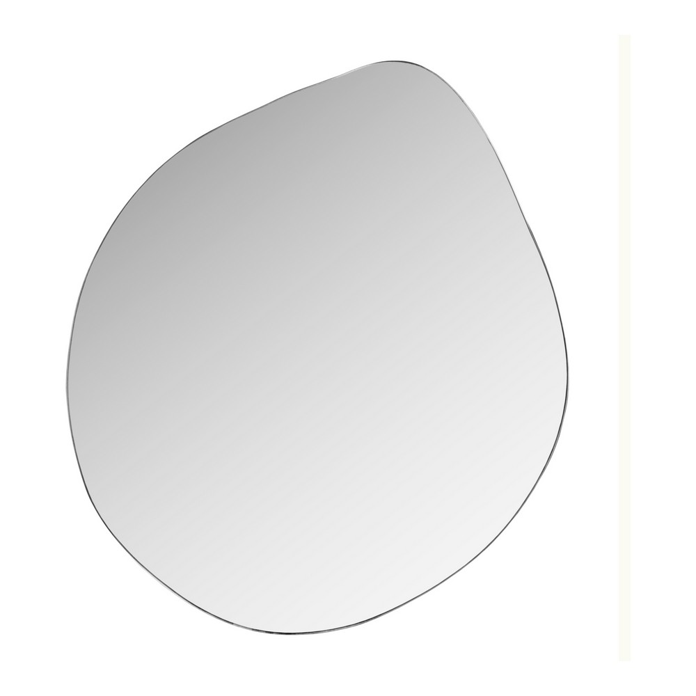 MOE'S HOME COLLECTION FI-1104-17 SPI 24 INCH WALL MOUNT OVAL GLASS MIRROR - CLEAR