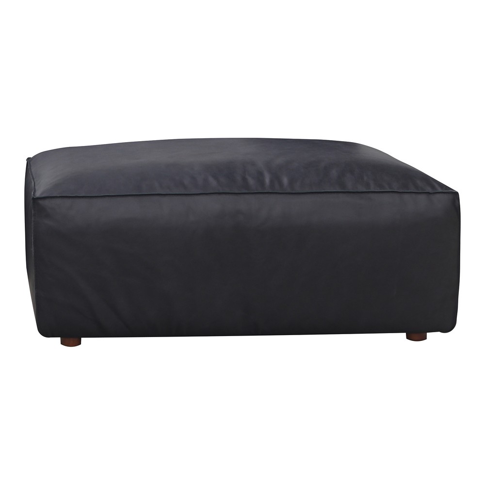 MOE'S HOME COLLECTION XQ-1003 FORM 31 INCH LEATHER OTTOMAN