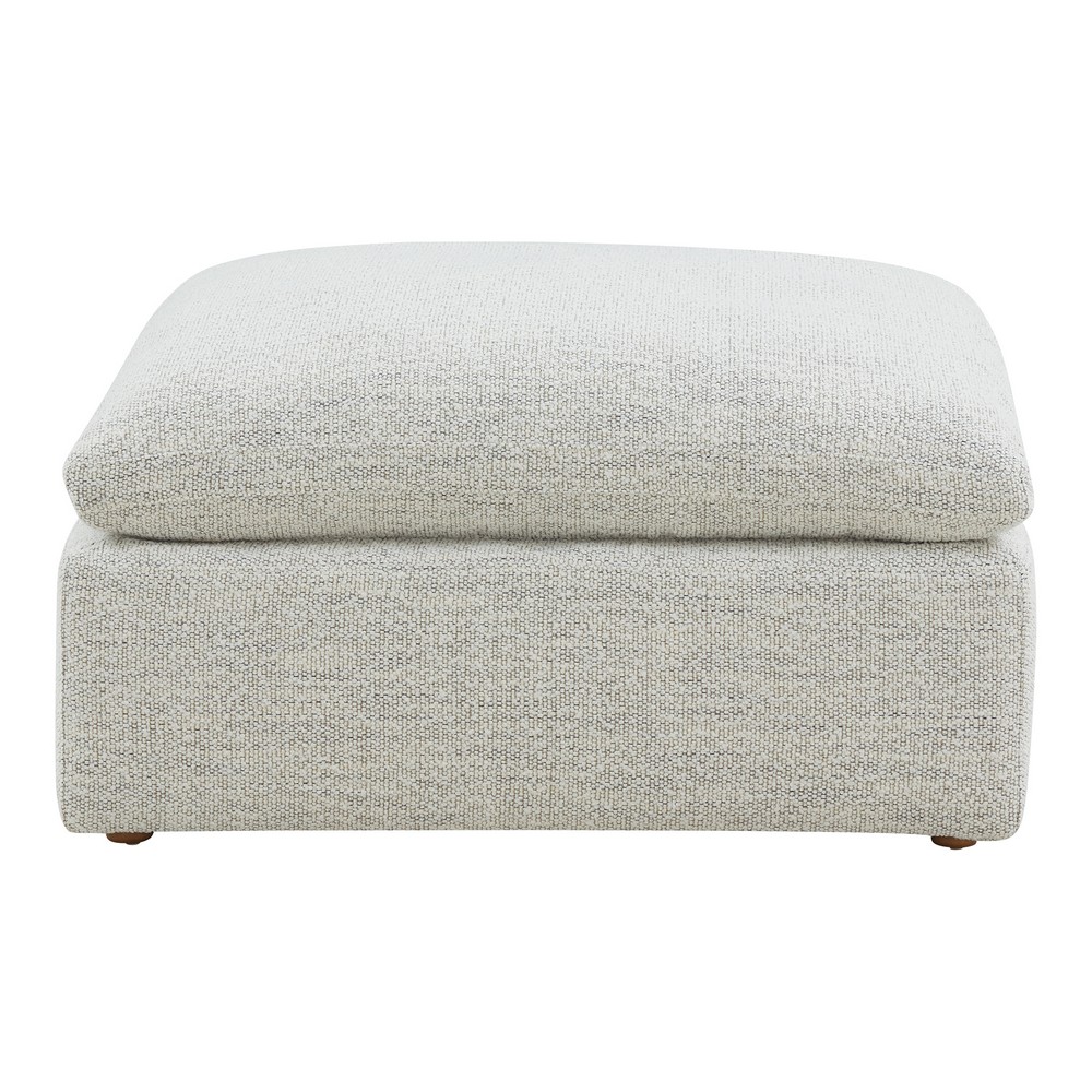 MOE'S HOME COLLECTION YJ-1014-49 TERRA CONDO 38 INCH POLYESTER AND FABRIC OTTOMAN - COASTSIDE SAND