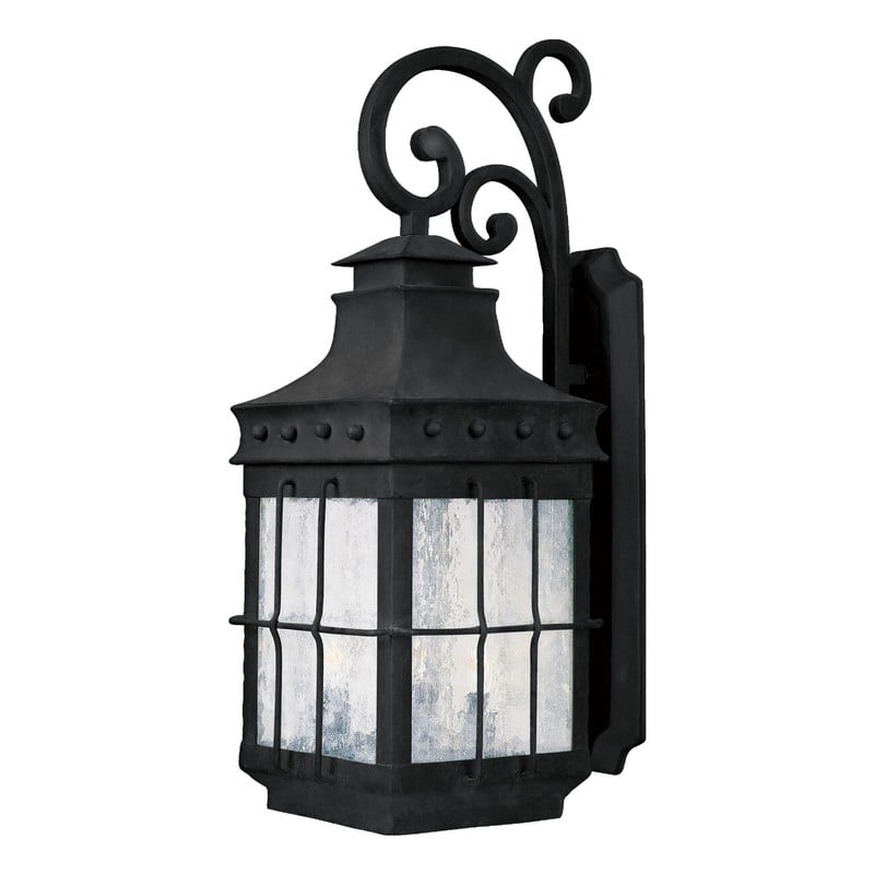 MAXIM LIGHTING 30085CDCF NANTUCKET 11 INCH WALL-MOUNTED INCANDESCENT LANTERN LIGHT