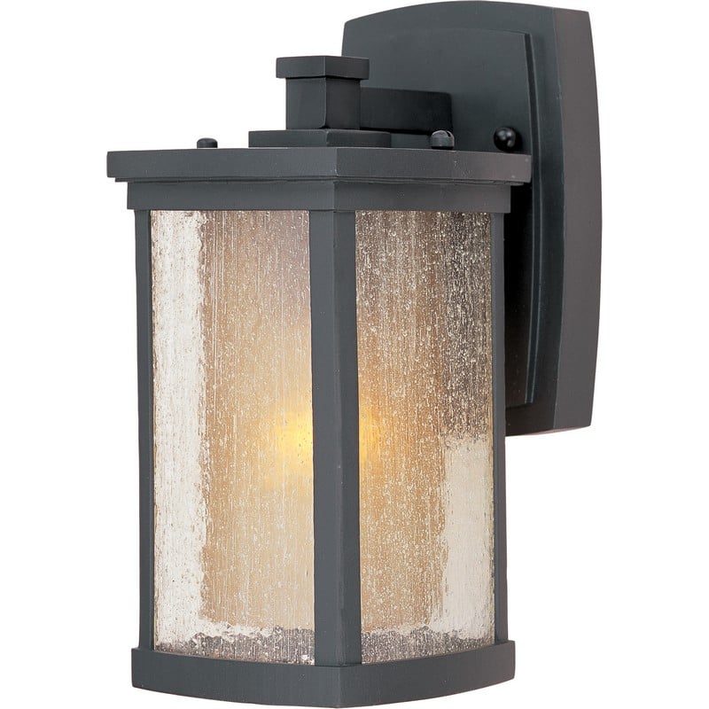 MAXIM LIGHTING 3152CDWSBZ BUNGALOW 5 1/4 INCH WALL-MOUNTED INCANDESCENT LANTERN LIGHT