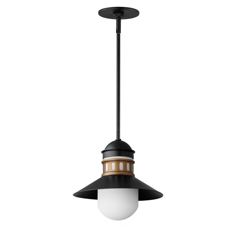 MAXIM LIGHTING 35121SWBKAB ADMIRALTY 12 INCH CEILING-MOUNTED INCANDESCENT PENDANT LIGHT