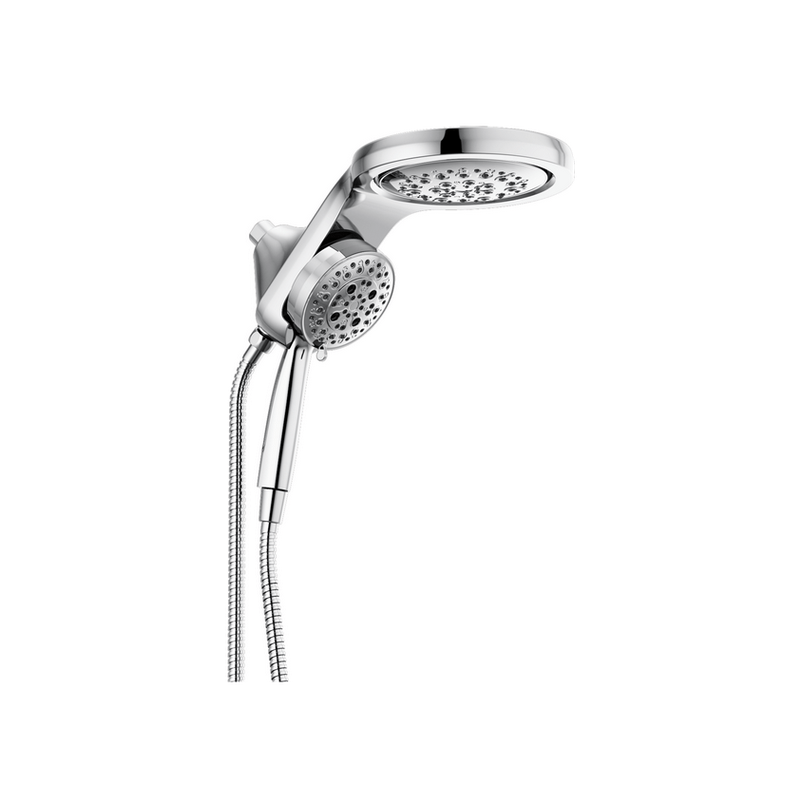 DELTA 58680-PR25 UNIVERSAL SHOWERING HYDRORAIN H2OKINETIC 5-SETTING TWO-IN-ONE SHOWER HEAD WITH HAND SHOWER KIT