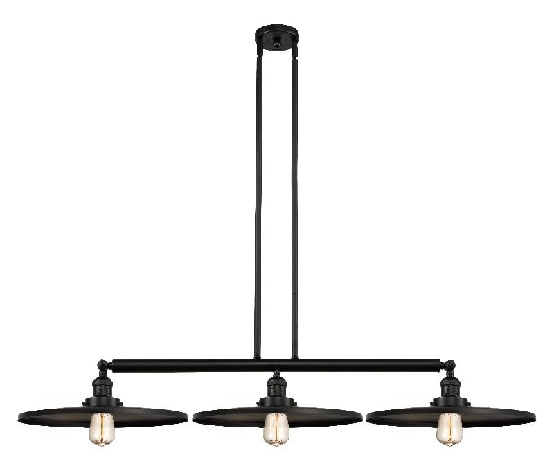 INNOVATIONS LIGHTING 213-MFR-16 APPALACHIAN FRANKLIN RESTORATION 48 1/2 INCH 3 LIGHT CEILING MOUNT ISLAND LIGHT