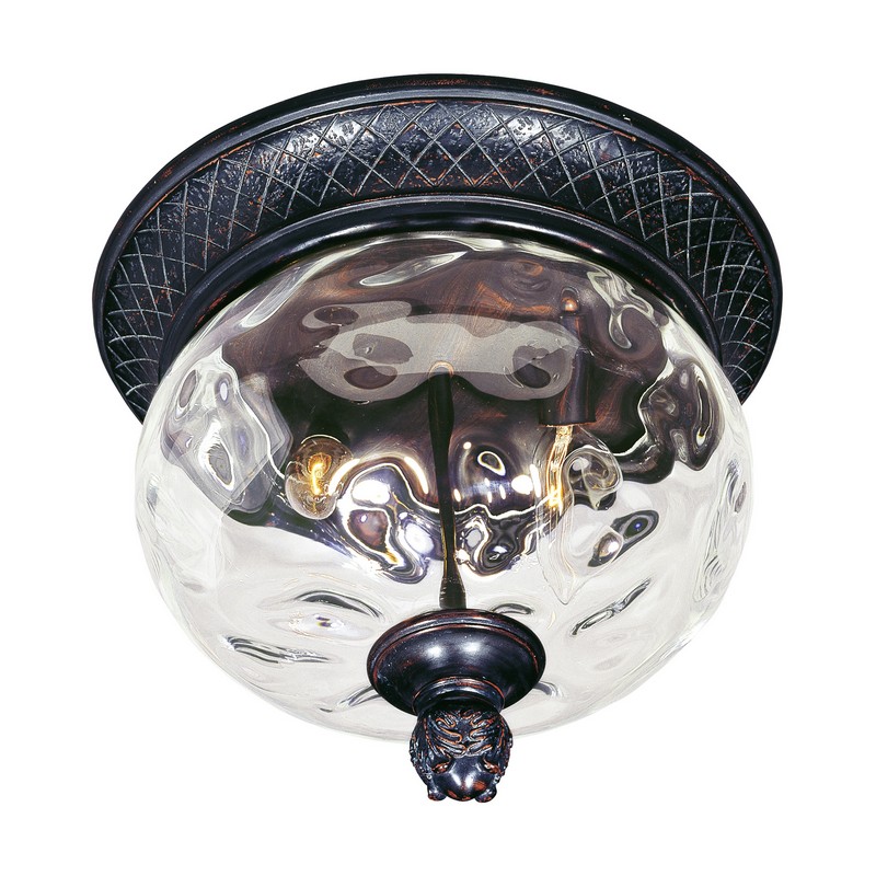 MAXIM LIGHTING 40429WGOB CARRIAGE HOUSE VX 12 INCH CEILING-MOUNTED INCANDESCENT FLUSH MOUNT LIGHT