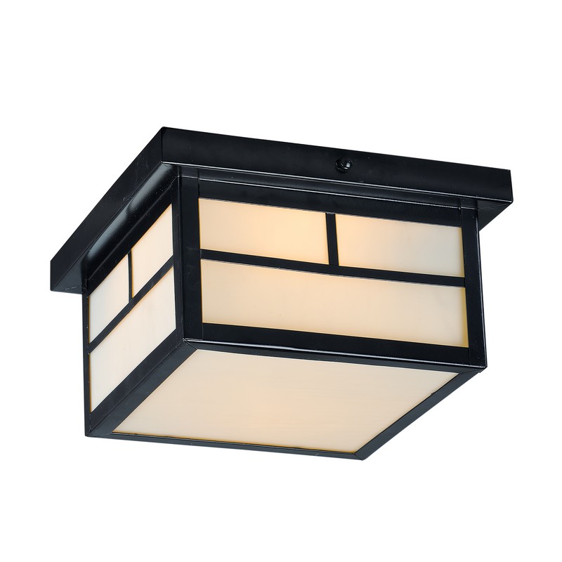 MAXIM LIGHTING 4059WTBK COLDWATER 9 1/4 INCH CEILING-MOUNTED INCANDESCENT FLUSH MOUNT LIGHT