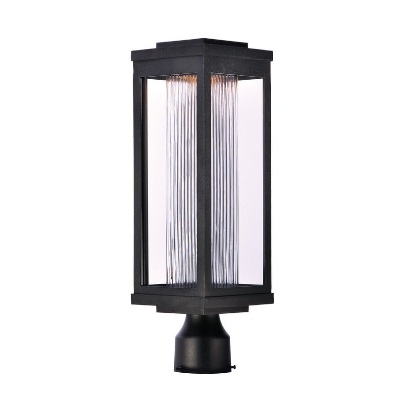 MAXIM LIGHTING 55900CRBK SALON 6 INCH WALL-MOUNTED LED POST LIGHT