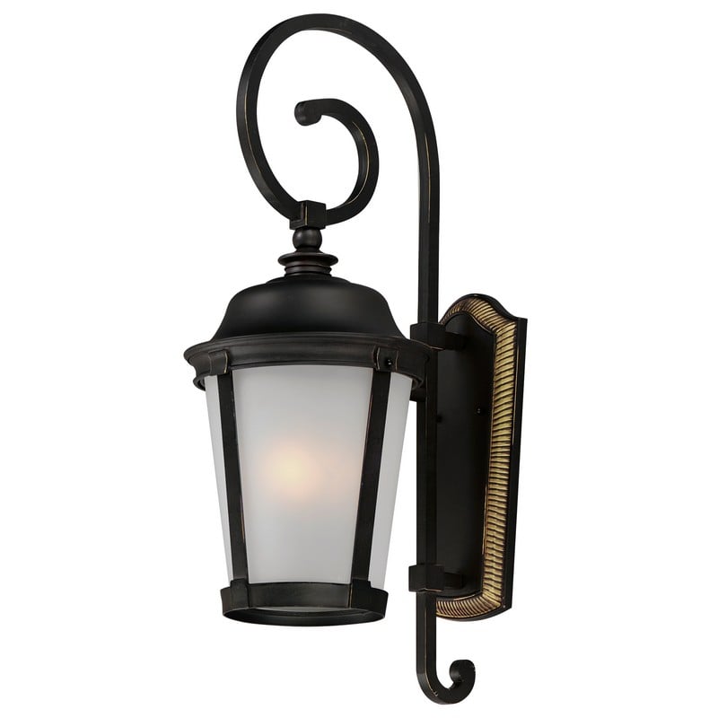 MAXIM LIGHTING 56095FSBZ DOVER 12 INCH WALL-MOUNTED LED LANTERN LIGHT