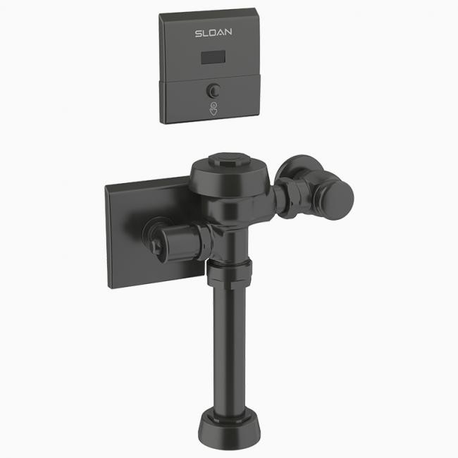 SLOAN 3450020 ROYAL 1.28 GPF SINGLE FLUSH EXPOSED SENSOR HARDWIRED WATER CLOSET FLUSHOMETER WITH ELECTRICAL OVERRIDE - GRAPHITE