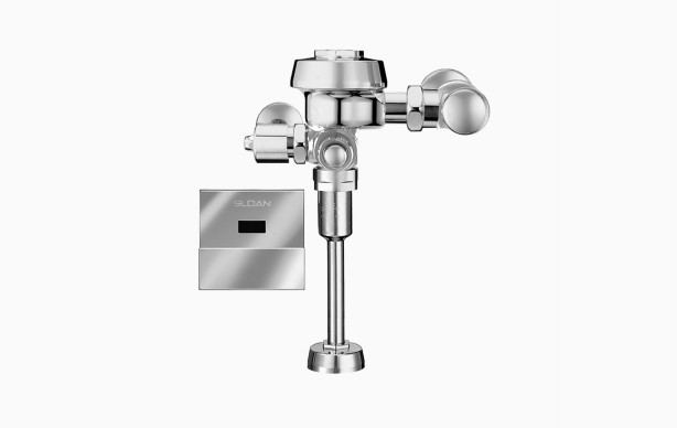 SLOAN 3452662 ROYAL 0.125 GPF SINGLE FLUSH EXPOSED SENSOR HARDWIRED URINAL FLUSHOMETER WITH TRUE MECHANICAL OVERRIDE AND DUAL-FILTERED BYPASS - POLISHED CHROME