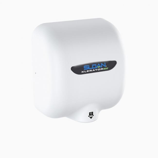 SLOAN 3366109 EHD-502-ECO 11 3/4 INCH XLERATOR SENSOR-OPERATED WALL SURFACE HAND DRYER - MATTE WHITE
