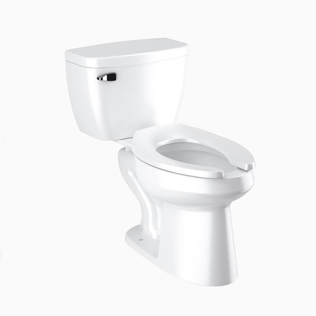 SLOAN 80298013 30 3/8 INCH X 29 5/8 INCH 1.6 GPF ELONGATED FLOOR MOUNT PRESSURE ASSIST WATER CLOSET WITH LEFT FLUSH HANDLE - WHITE