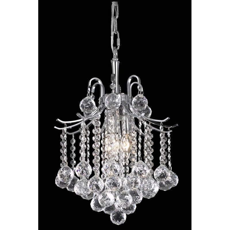 ELEGANT FURNITURE LIGHTING LD8200D12 AMELIA 12 INCH PENDANT LIGHT