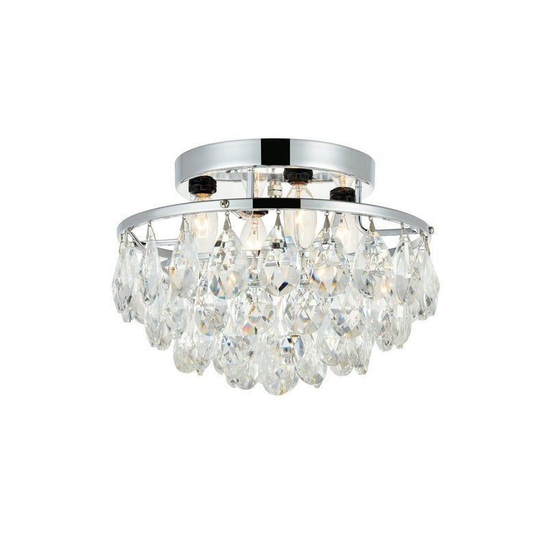 ELEGANT FURNITURE LIGHTING LD9805F14 CLARA 14 INCH FLUSH MOUNT LIGHT