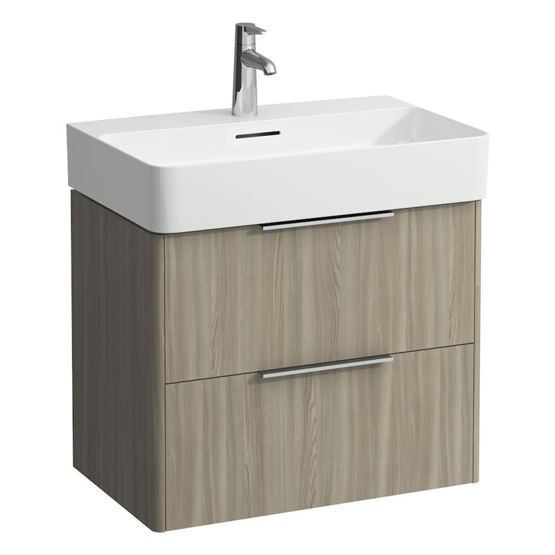 LAUFEN H4023121101 BASE 25 INCH WALL MOUNT TWO DRAWER VANITY UNIT WITH MATCHES WASHBASIN 810284