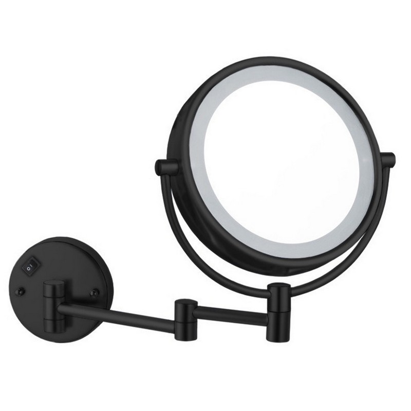 NAMEEKS AR7705-5X 16 1/4 INCH LIGHTED MAGNIFYING WALL MAKEUP MIRROR