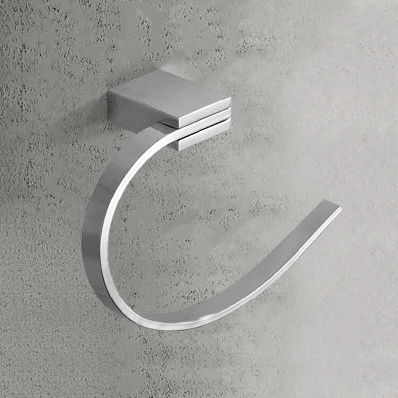 NAMEEKS NCB32 GENERAL HOTEL 8 1/4 INCH WALL MOUNTED TOWEL RING - CHROME