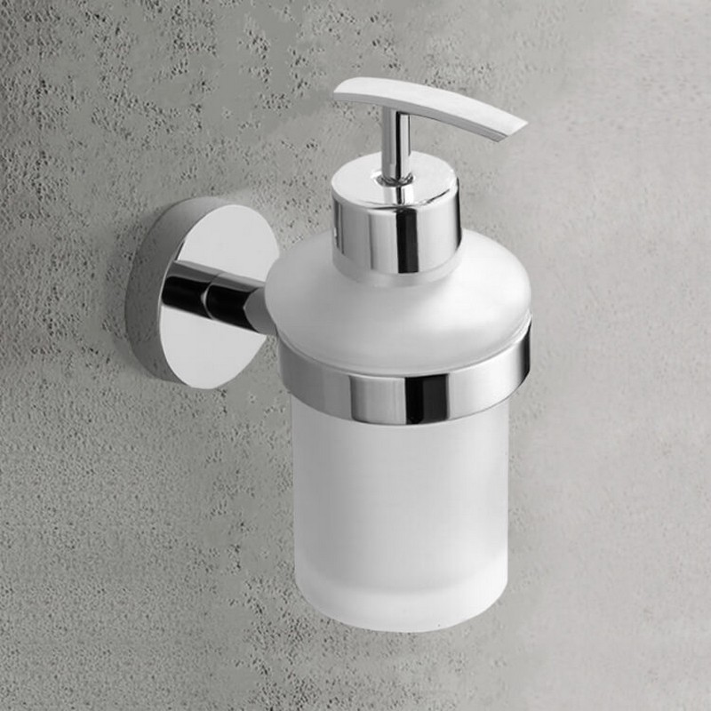 NAMEEKS NCB41 GENERAL HOTEL 2 5/8 INCH WALL MOUNTED SOAP DISPENSER - CHROME