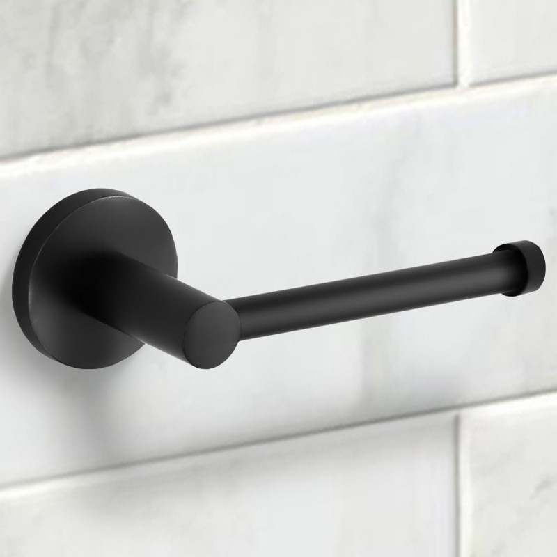 NAMEEKS NCB52 GENERAL HOTEL 6 INCH CONTEMPORARY TOILET PAPER HOLDER - BLACK