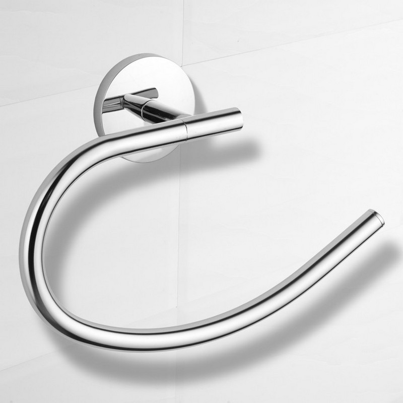 NAMEEKS NCB65 GENERAL HOTEL 9 1/4 INCH WALL MOUNTED TOWEL RING - CHROME