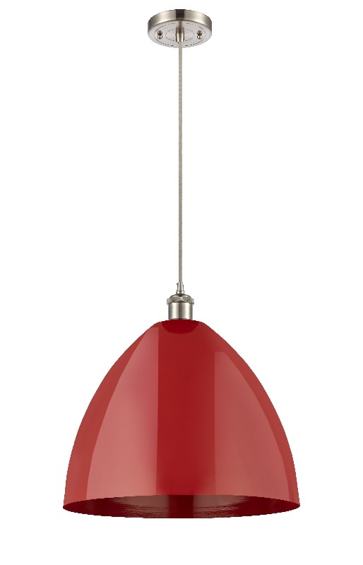INNOVATIONS LIGHTING 516-1P-MBD-16-RD PLYMOUTH DOME BALLSTON 16 INCH 1 LIGHT CEILING MOUNT MINI PENDANT