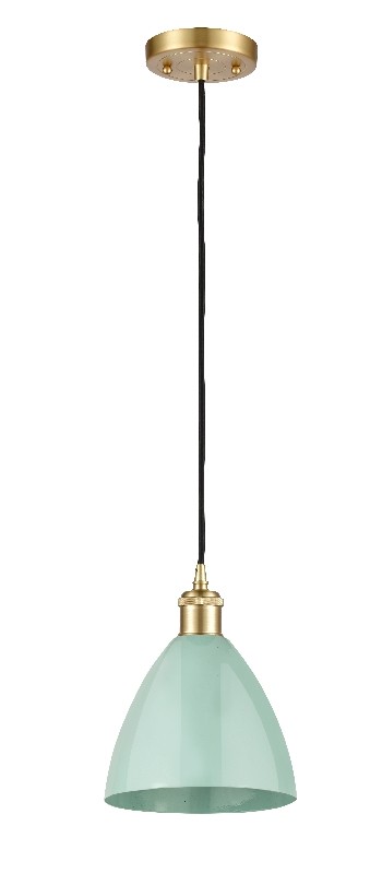 INNOVATIONS LIGHTING 516-1P-MBD-75-SF PLYMOUTH DOME BALLSTON 7 1/2 INCH 1 LIGHT CEILING MOUNT MINI PENDANT
