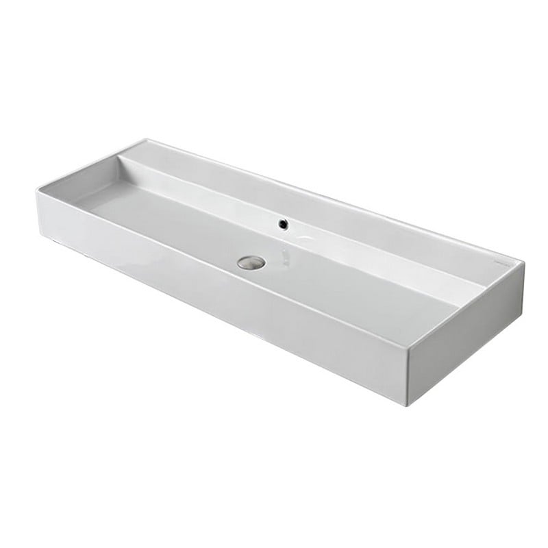 SCARABEO 8031/R-120A TEOREMA 47 1/4 INCH WALL MOUNTED OR VESSEL BATHROOM SINK