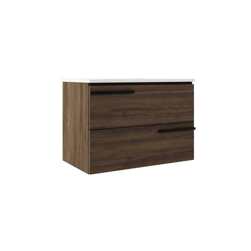 ICO BA1002 ACCENT 31 1/4 INCH TWO DRAWER WALL-MOUNTED VANITY ONLY