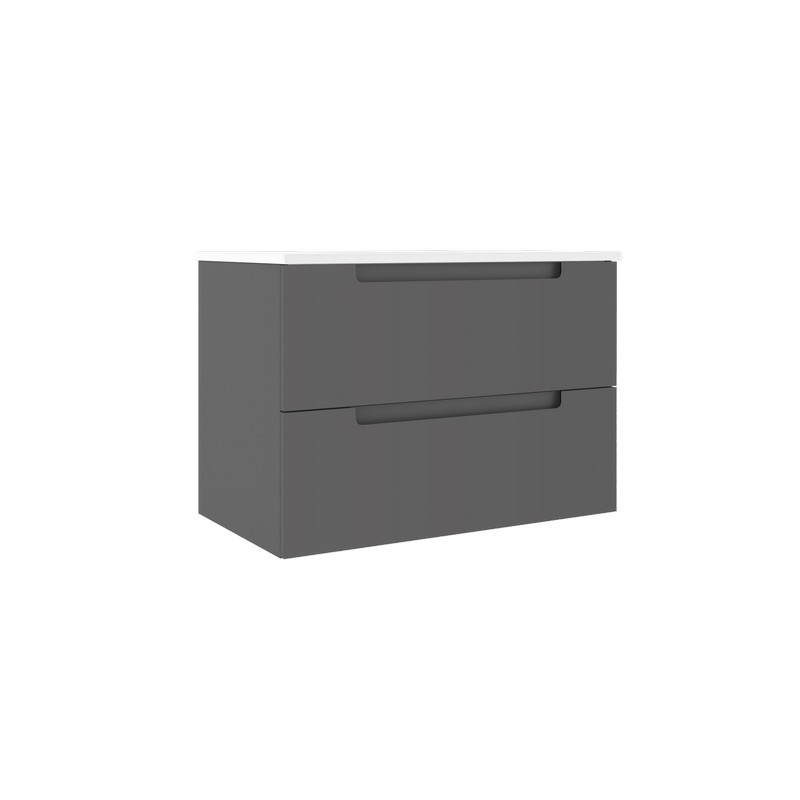 ICO BC1002 CODA 31 1/4 INCH TWO DRAWER WALL-MOUNTED VANITY ONLY